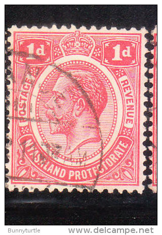 Nyasaland Protectorate 1913-19 King George V 1p Used - Nyassaland (1907-1953)