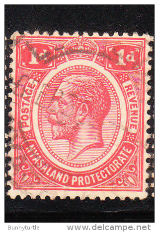 Nyasaland Protectorate 1913-19 King George V 1p Used - Nyassaland (1907-1953)