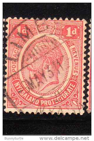 Nyasaland Protectorate 1913-19 King George V 1p Used - Nyassaland (1907-1953)