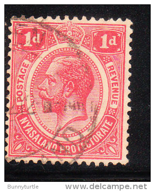 Nyasaland Protectorate 1913-19 King George V 1p Used - Nyassaland (1907-1953)