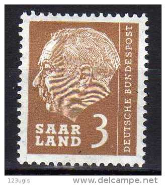 Saarland 1957 Mi 382 * [160314IX] @ - Unused Stamps