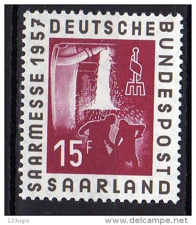 Saarland 1957 Mi 400 ** [160314IX] @ - Neufs