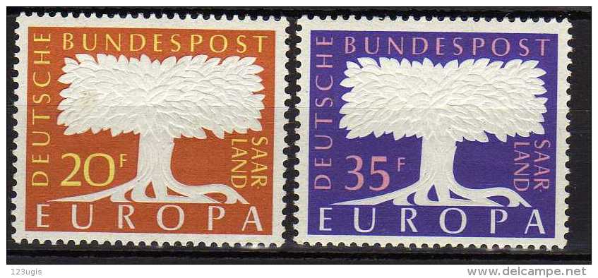 Saarland 1957 Mi 402-403 ** [160314IX] @ - Unused Stamps