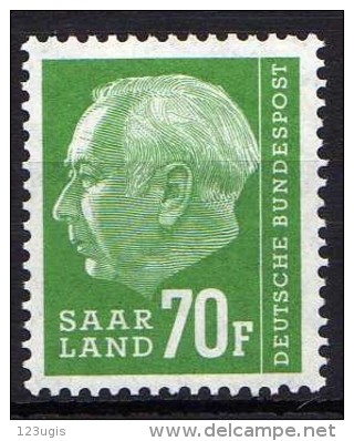 Saarland 1957 Mi 423 ** [160314IX] @ - Unused Stamps