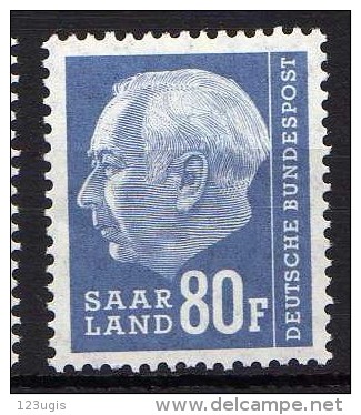 Saarland 1957 Mi 424 ** [160314IX] @ - Unused Stamps