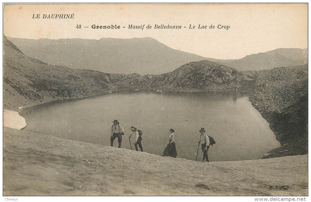 GRENOBLE MASSIF DE BELLEDONNE LE LAC DE CROP - Grenoble