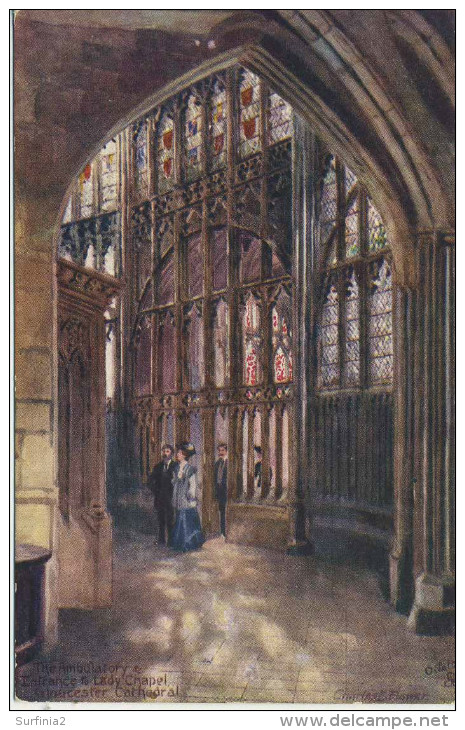GLOUCESTER - CATHEDRAL - AMBULATORY By CHARLES FLOWER TUCKS 7410 - Gloucester