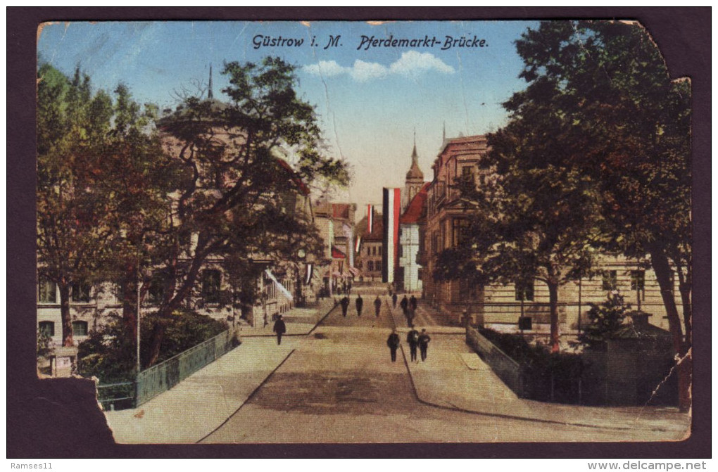 AK GÜSTROW - Pferdemarkt Brücke Ca 1920 - Guestrow