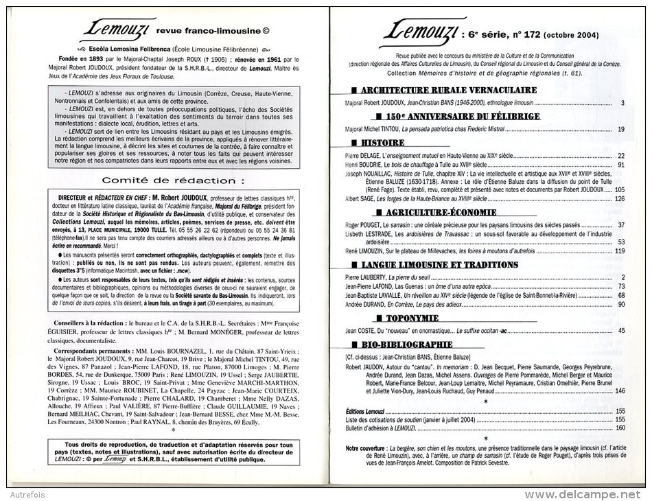 LEMOUZI  -  2004  -  160 PAGES - Limousin