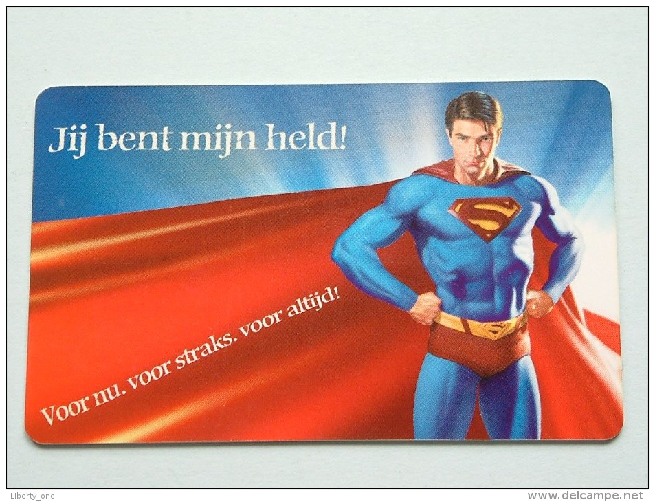 Hallmark ( 40 ) Gift / Wens Card / Jij Bent Mijn Held - Superman ( Formaat En Materiaal Idem Als Bankkaart ) !! - Cartes Cadeaux