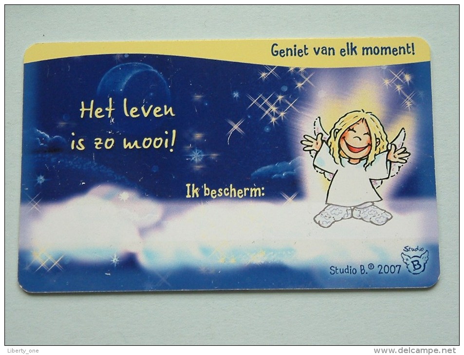 Beschermengelkaart ( Omarm Het Leven ) Pocketcard Gift / Wens Card ( Formaat En Materiaal Idem Als Bankkaart ) !! - Cartes Cadeaux