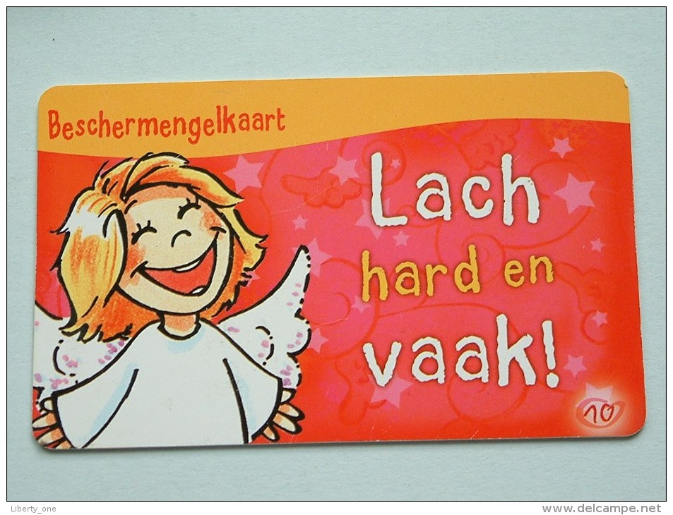 Beschermengelkaart ( Lach Hard En Vaak ) Pocketcard Gift / Wens ( Formaat En Materiaal Idem Als Bankkaart ) !! - Cartes Cadeaux