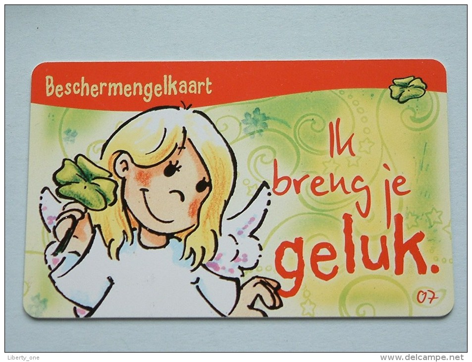 Beschermengelkaart ( Ik Breng Je Geluk ) Pocketcard Gift / Wens ( Formaat En Materiaal Idem Als Bankkaart ) !! - Cartes Cadeaux