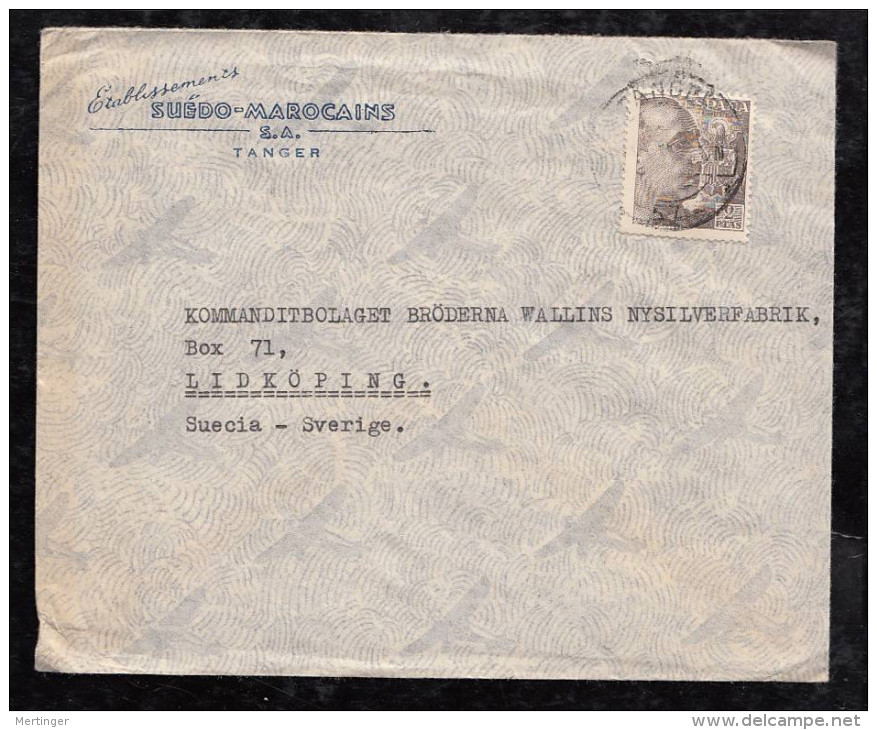 Spanien Spain TANGER 5 Airmail Covers 1951-53 To SWEDEN - Mandats