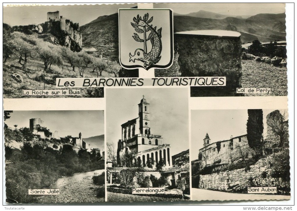 CPSM 26  LES BARONNIES TOURISTIQUES MULTI VUES  1962  Grand Format 15 X 10,5 - Buis-les-Baronnies