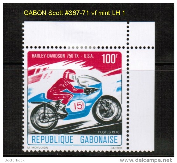 GABON    Scott  # 367-71*  VF MINT LH - Gabon