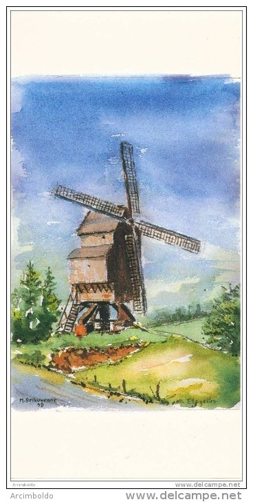 "Le Moulin Du Cat Sauvage - Ellezelles" Par Marcel DELHUVENNE Molen Mill (chambre Commerce D´industrie Du Tournaisis) - Ellezelles