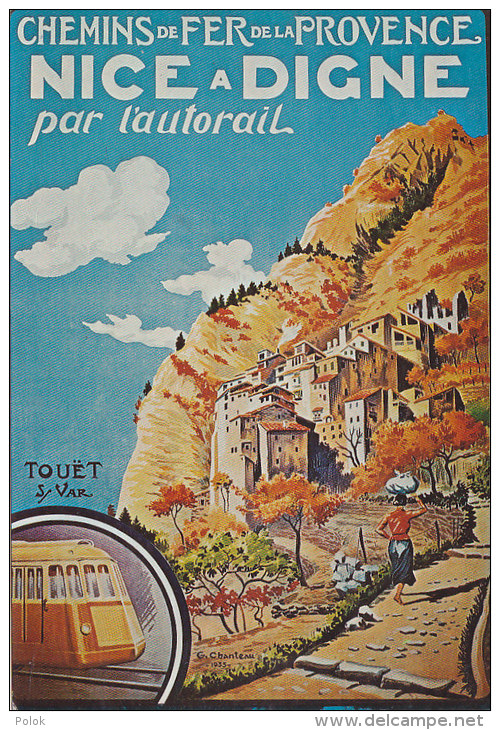 Am - CPM Affiche Cemis De Fer De La Provence - NICE à DIGNE Par L'autorail - Touët Sur Var - Autres & Non Classés