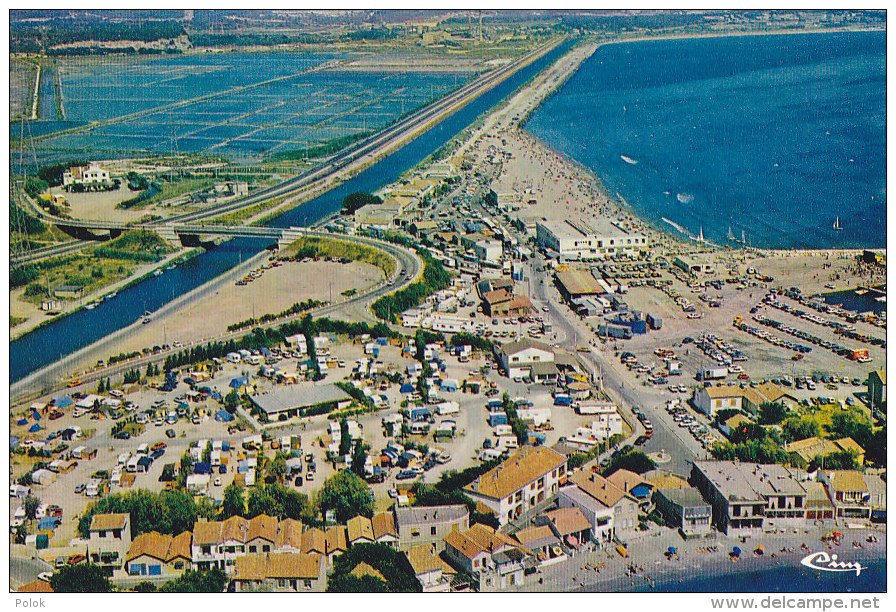 Am - CPM FOS Sur MER - Camping L'Estagnon - Vue Générale Aérienne Et La Plage - Autres & Non Classés