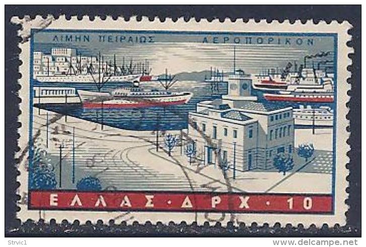 Greece, Scott # C 74, Used  Piraeus Harbor, 1958 - Gebraucht