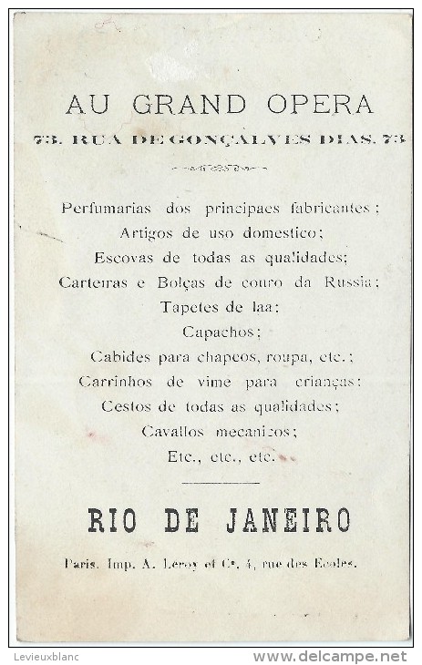 Parfumerie/ Au Grand Opéra/Garcia Junior/Rio De Janeiro Vers  1885    IM600 - Altri & Non Classificati