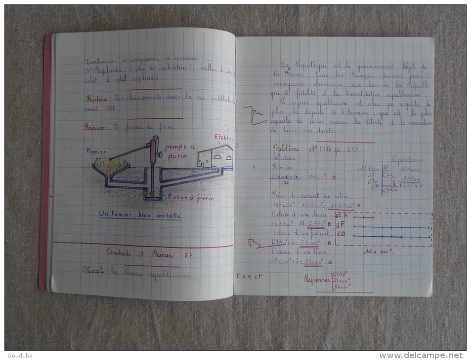 Cahier illustré le Portique Breithaupt-Cariven Carcassonne écrit 1957. Voir photos.