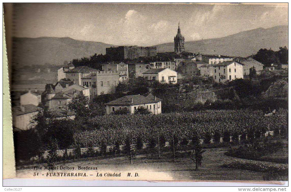 Pays Basque - Pais Vasco - Fuenterrabia - Recuerdo - 12  Tarjetas Postales - Carnet De 12 CPA Dos Vert - Autres & Non Classés