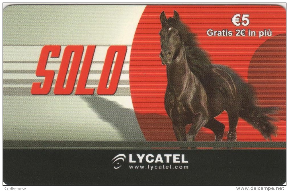 *ITALIA - LYCATEL* - Scheda Usata - Cavalli