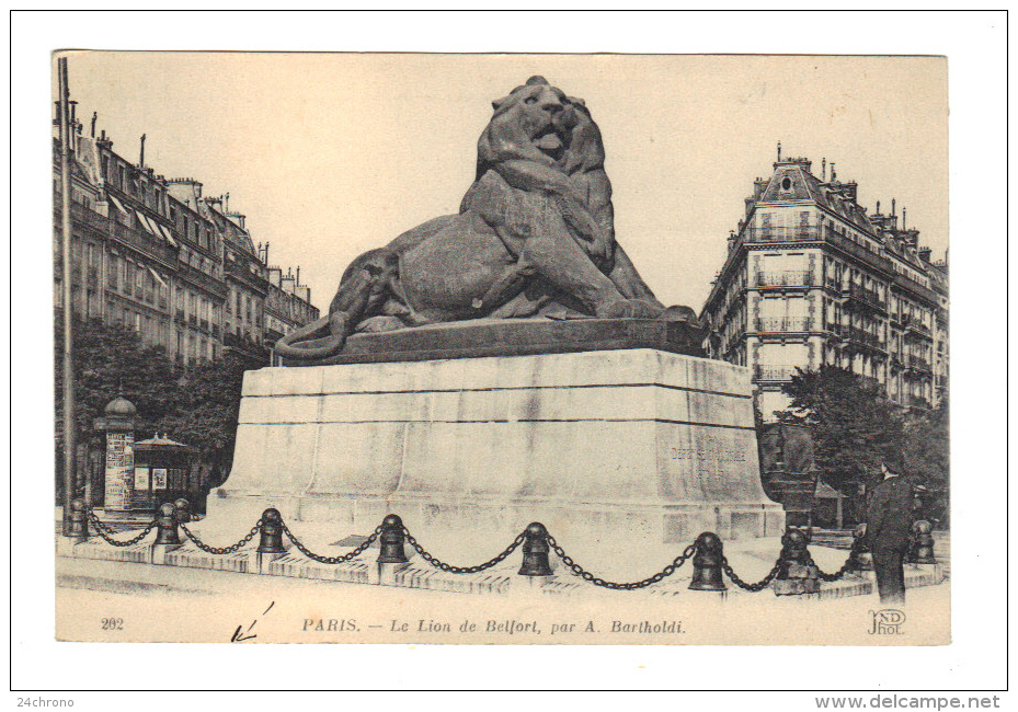 Paris: Le Lion De Belfort Par A. Bartholdi, Place Denfert Rochereau (14-1136) - Arrondissement: 14