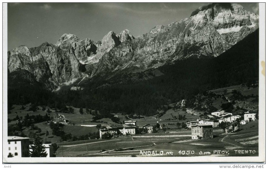 ANDALO PROV. TRENTO  M 1050 - VG 1936 XGENOVA ORIGINALE D´EPOCA 100% - Altri & Non Classificati