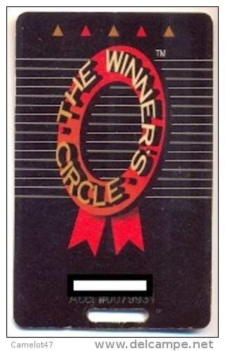 The Winner´s Circle Casinos In Ontario, Canada, Older Used Slot Card, Winnerscircle-1 - Casino Cards