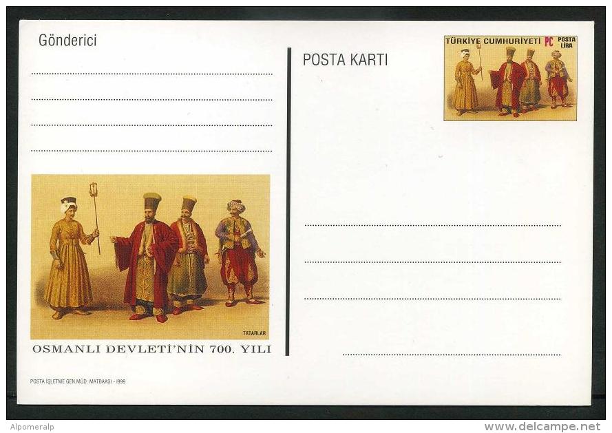 TURKEY 1999 PS / Postcard - Ottoman Empire's 700th Year; Tatars; Apr.12, #AN 311. - Postal Stationery