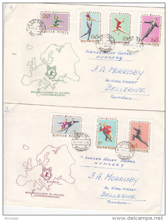 Hungary 1963 Sports FDCs - Other & Unclassified