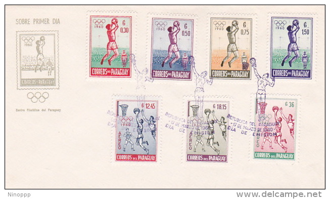 Paraguay 1960 Rome Olympic Games FDC - Paraguay