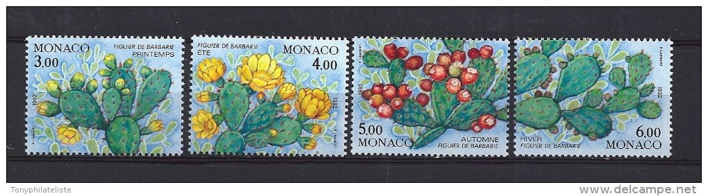 Monaco Timbres De 1992  Neufs**  N°1817 A 1820 - Neufs