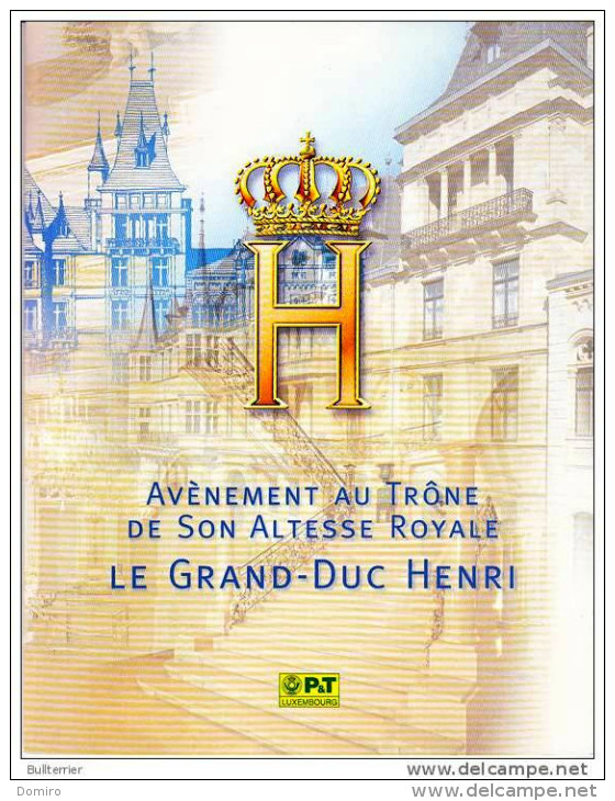 Luxembourg Document Poste    "Avènement Au Trône" - Covers & Documents