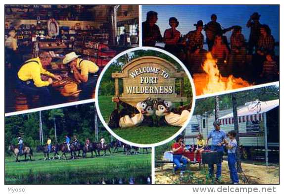 Walt DISNEY WORLD,Jeu De Dames,feu,equitation,barbecue - Disneyworld