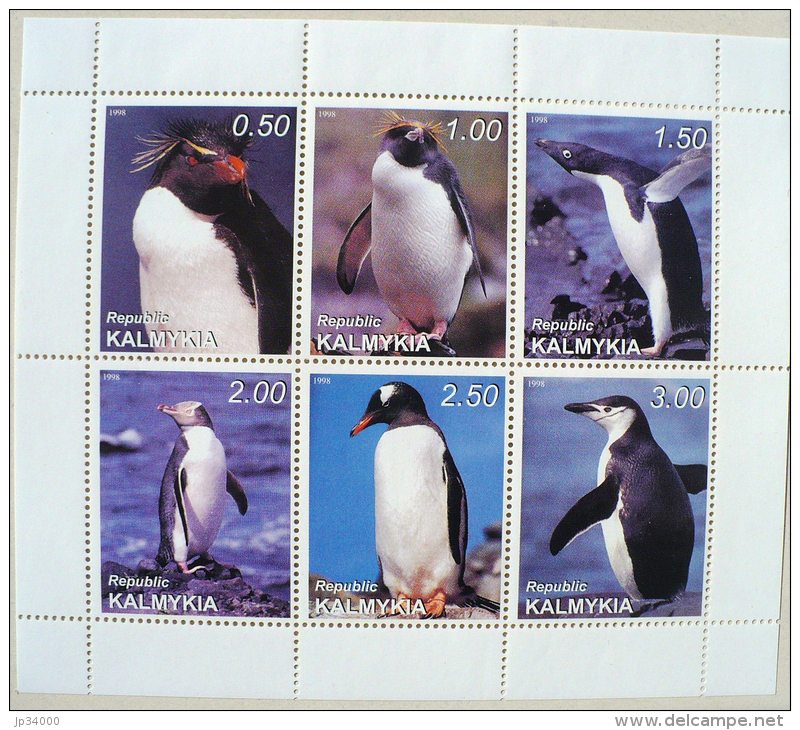URSS (Russie) MANCHOTS, PINGOUINS, Feuillet 6 Valeurs ( 1) Neuf Sans Charniere MNH - Pinguïns & Vetganzen