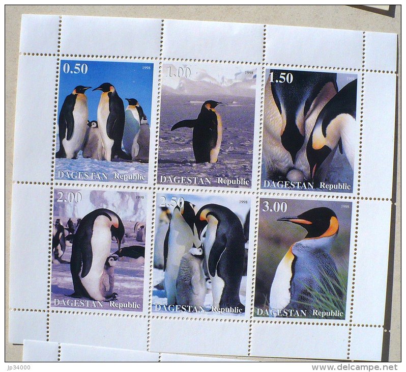 URSS (Russie) MANCHOTS, PINGOUINS, Feuillet 6 Valeurs (4) Neuf Sans Charniere MNH - Penguins