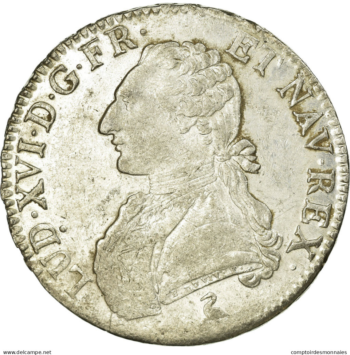 Monnaie, France, Louis XVI, Écu Aux Branches D'olivier, Ecu, 1784, Paris, TTB - 1774-1791 Lodewijjk XVI