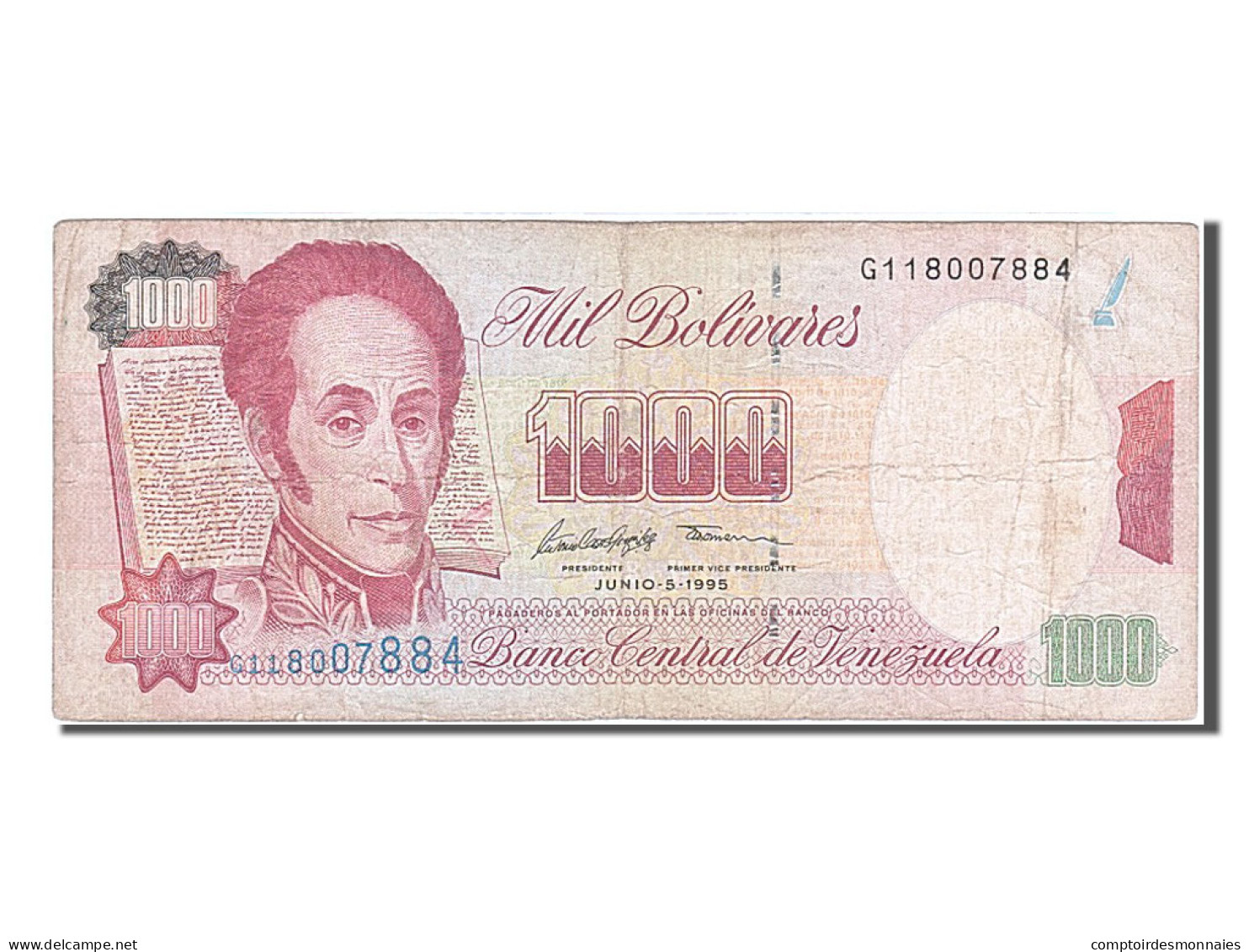 Billet, Venezuela, 1000 Bolivares, 1995, 1995-06-05, TB+ - Venezuela