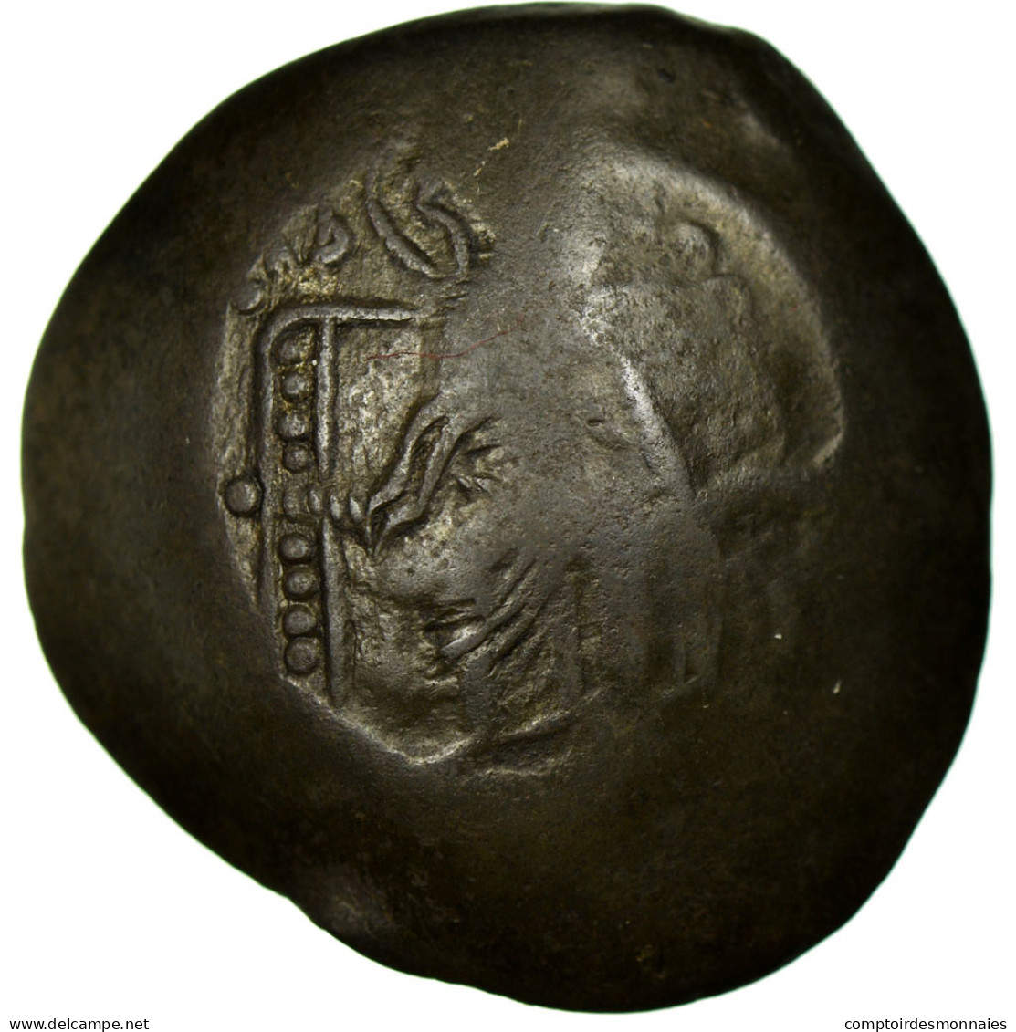 Monnaie, Isaac II Angelus 1185-1195, Aspron Trachy, Constantinople, TB+, Billon - Byzantines