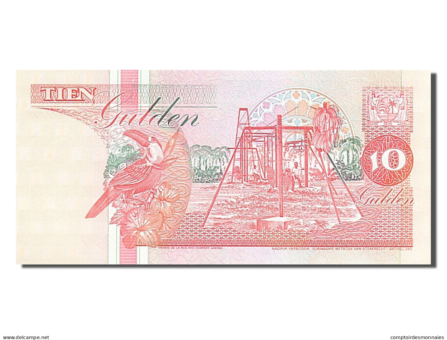 Billet, Suriname, 10 Gulden, 1996, 1996-12-01, NEUF - Suriname