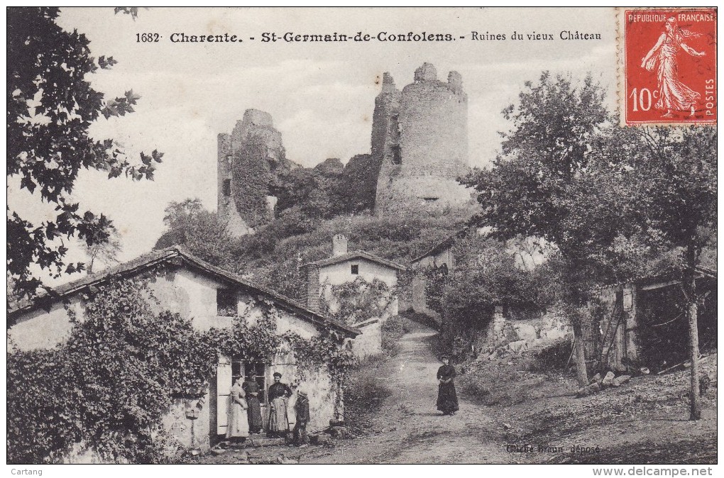 SAINT-GERMAIN De CONFOLENS - Ruines Du Vieux Château - Autres & Non Classés