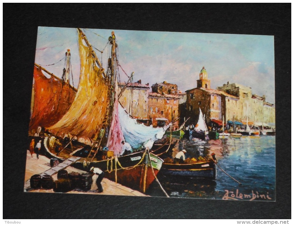 NICE CIMIEZ - ALPES MARITIMES - VIGNETTE FRAMA SATAS SUR CPM TABLEAU PEINTRE PEINTURE COLOMBINI - MARINE PROVENCALE - - 1969 Montgeron – Papel Blanco – Frama/Satas