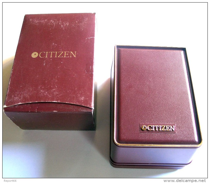 CITIZEN  WATCH - SCATOLA BOX VINTAGE CITIZEN - MASSIMA QUALITA´ LUSSO NUOVISSIMA - Altri & Non Classificati