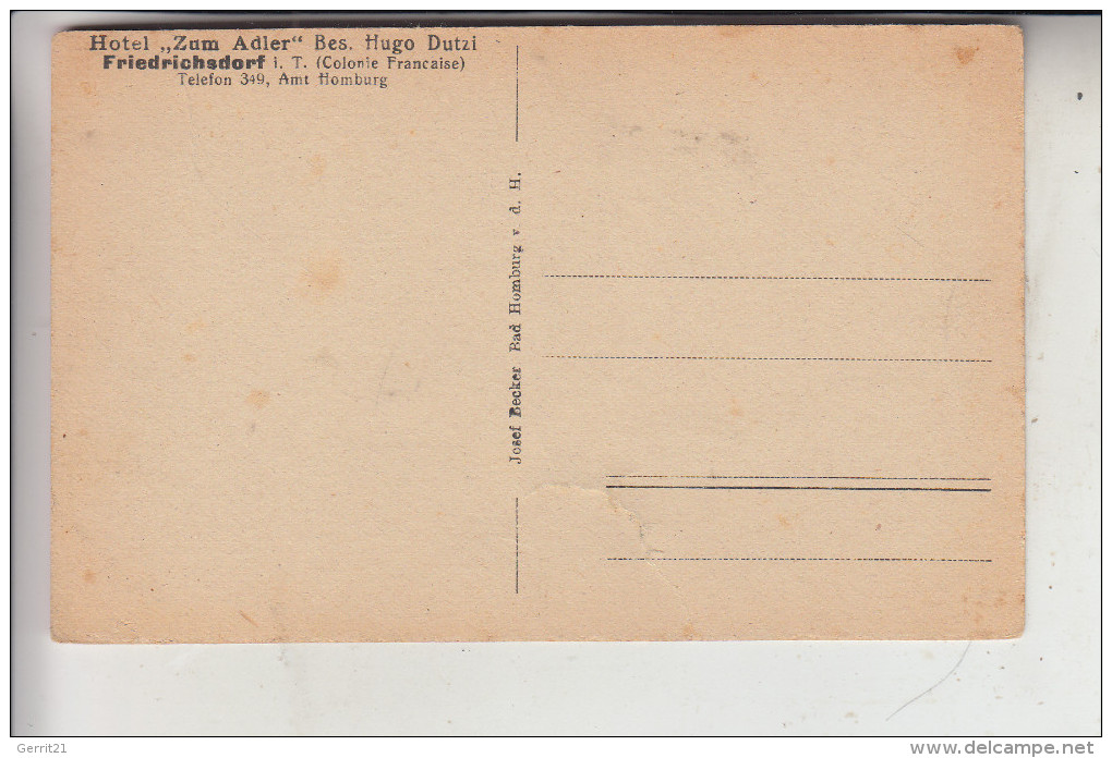 6382 FRIEDRICHSDORF, Hotel "Zum Adler" Einriss - Friedrichsdorf