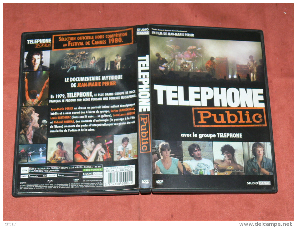DVD SPECTACLE " TELEPHONE PUBLIC" 1979 TOURNEE  DOCUMENTAIRE DE JM PERRIER DUREE 1H35 SON 5.1 DOLBY - Muziek DVD's