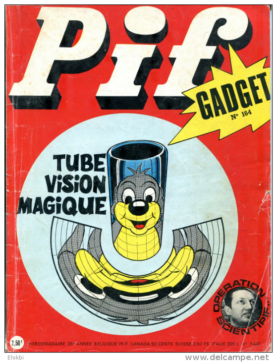 Pif Gadget N°164 ( Vaillant 1402)  Fanfan La Tulipe Dr Justice - Pif Gadget