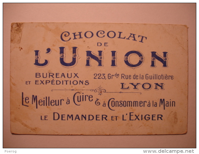 CARTE CHROMO - CHOCOLAT DE L´ UNION LYON - LOUIS LE DEBONNAIRE (814-840) - PENITENCE PUBLIQUE D'ATTIGNY (822)  Chocolate - Altri & Non Classificati